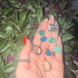 Facet pendants in show